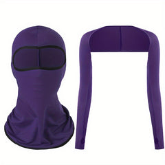 Sun Protection Shawl & Face Mask Set - Stay Safe Outdoors