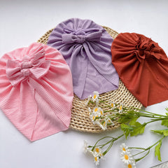Soft Elastic Strip Flower Baby Hat For Girl