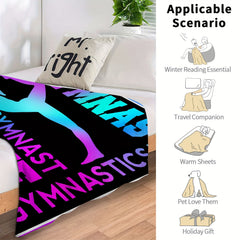 Gymnastics Sports Throw Blanket Soft Lightweight Flannel Warm Blanket