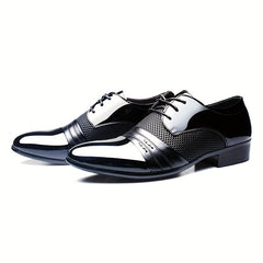 Men's Pointed Toe Derby Shoes Non Slip Dress Shoes For Wedding Business