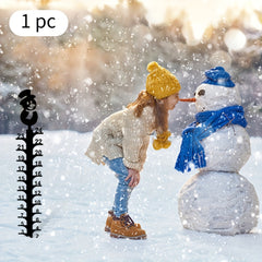 Snowman Metal Snow Gauge Large Iron Snow Measuring Ruler Sturdy Snow Depth