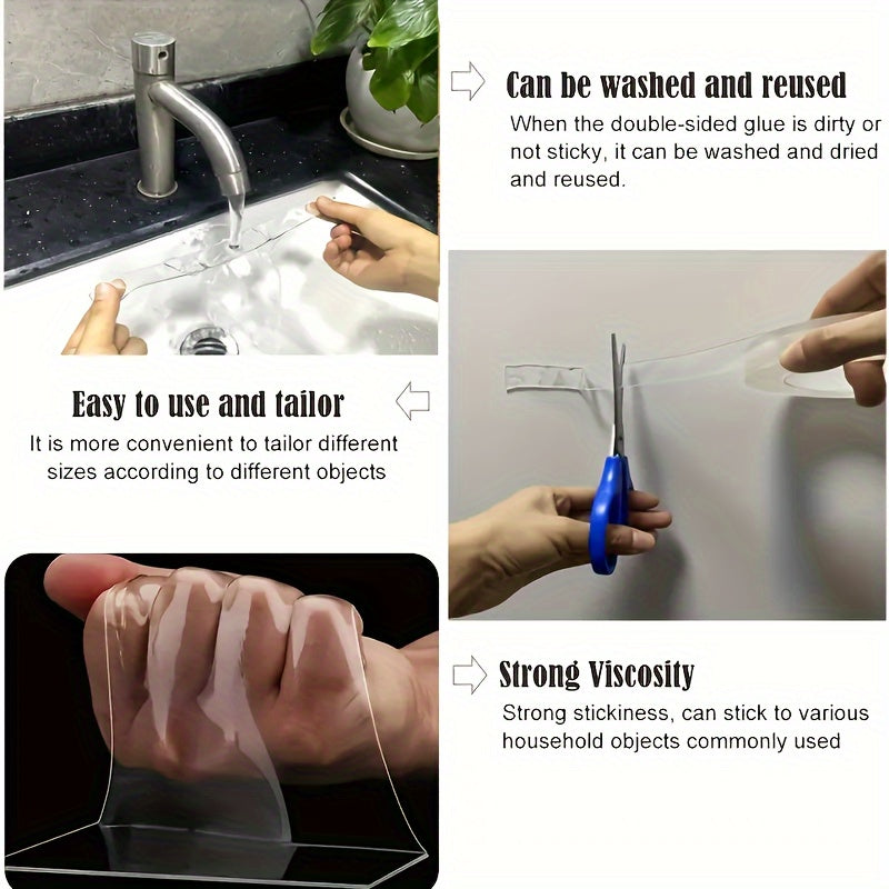 High Viscosity Double Sided Adhesive Acrylic Washable Hook Tape