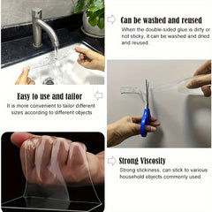 High Viscosity Double Sided Adhesive Acrylic Washable Hook Tape