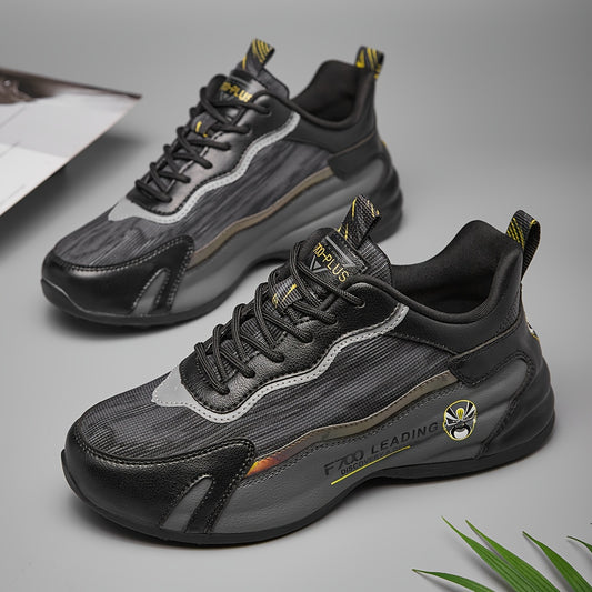 Chinese Style Block Running Shoes With Reflective Stripes