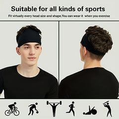 10pcs Men's Sports Hairband for Running Cycling & Training Outdoors