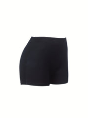 Skinny Shorts Money Graphic Print Casual Shorts Women's Clothing
