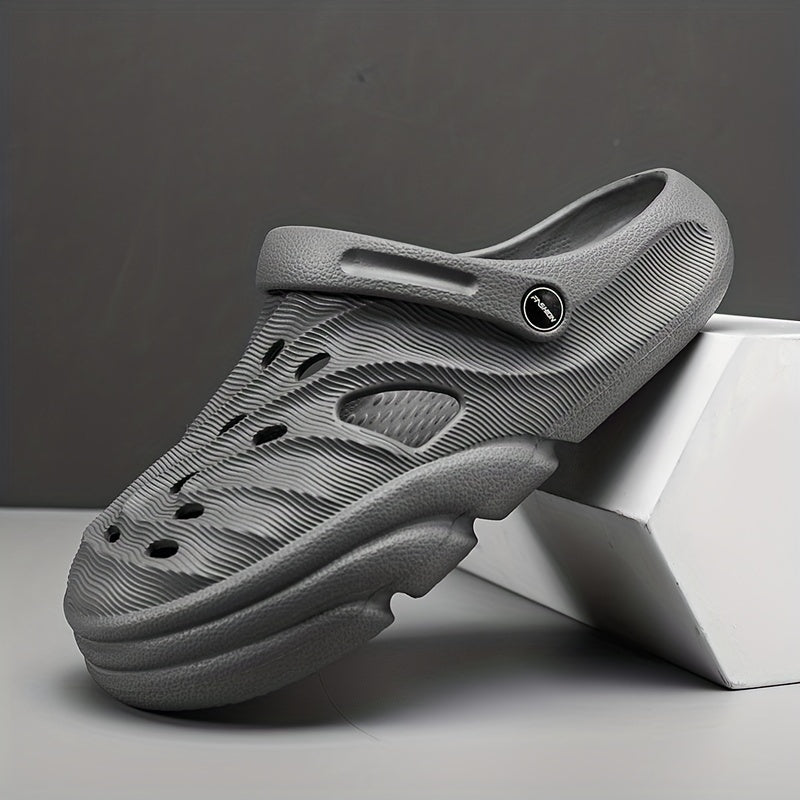 Men's Lightweight Comfy Clogs Hollow Out Non Slip Garden Shoes