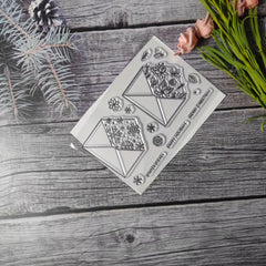 Flower Theme Stamp for DIY Hand Account Card Making