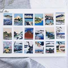 46pcs Ukiyo Pictures Stickers for Scrapbooking Albums DIY