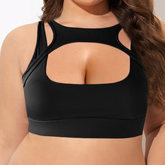 Women's Seamless Cut Out Yoga Workout Bra