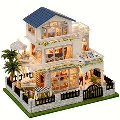 3D Puzzle DIY Book Corner Kit Dollhouse Bookshelf Insert Puzzle Model Decorative