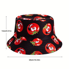 Fruit Pattern Fisherman Hat Summer Sun Protection Hat
