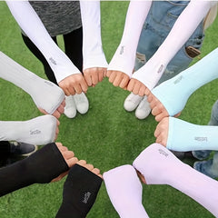 Unisex Sun Protection Ice Silk Arm Cover for Outdoor Sports - 12.99inch