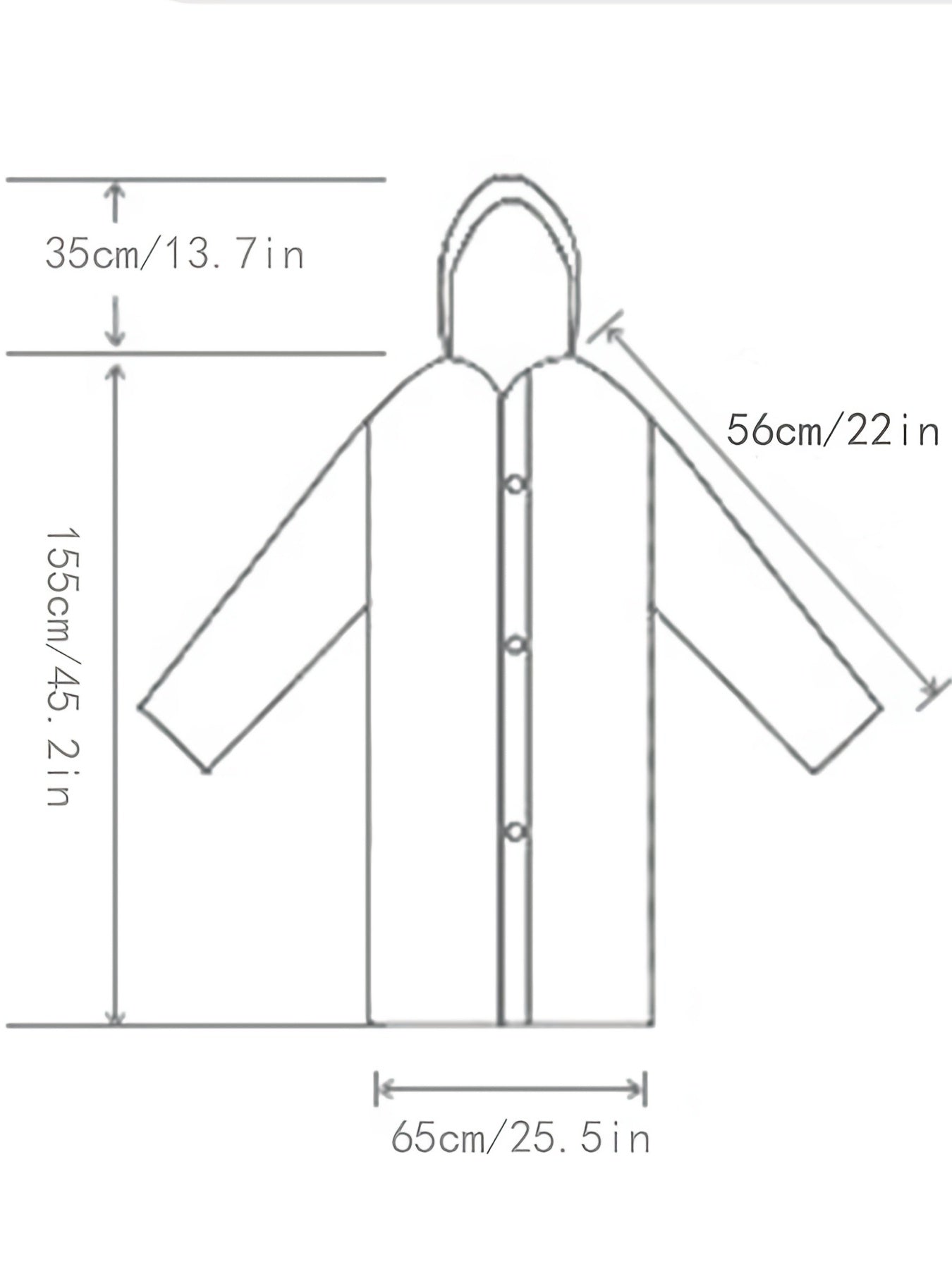 Waterproof Adult Hooded Raincoat Drawstring Pancho