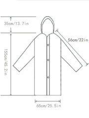 Waterproof Adult Hooded Raincoat Drawstring Pancho