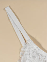Floral Lace Wireless Bra Comfy & Cut Out Bra Women's Lingerie