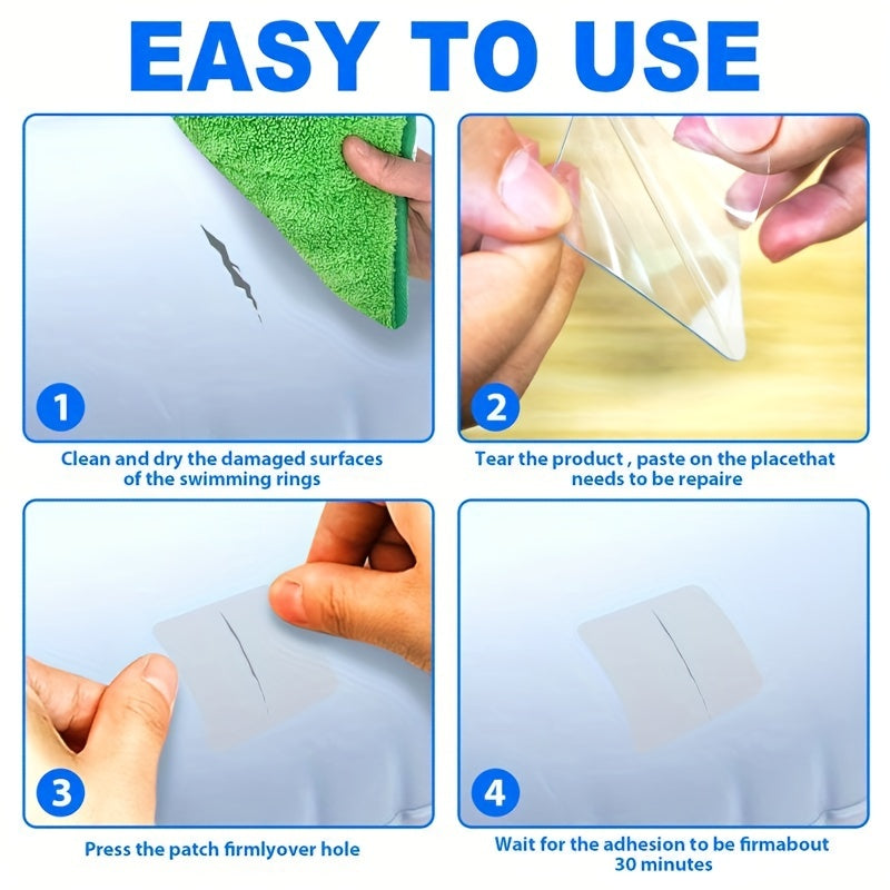4pcs Self Adhesive Patches for Pool Toys Boats Rafts - Waterproof