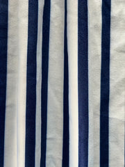 Stripe Print Long Sleeve Bodycon Midi Dress