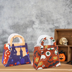 Halloween Pumpkin Tote Bag Candy Bag Trick or Treat Gift Theme Party Supplies