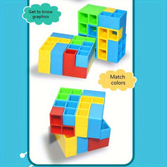 Colorful Square Building Blocks Toy for Early Education