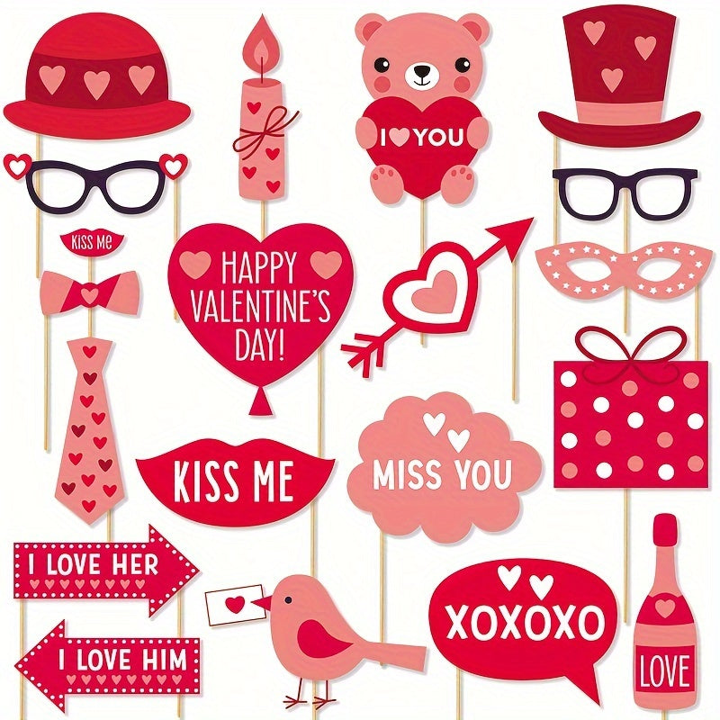 20pcs Wedding Photography Props Set for Proposal & Anniversary Decor
