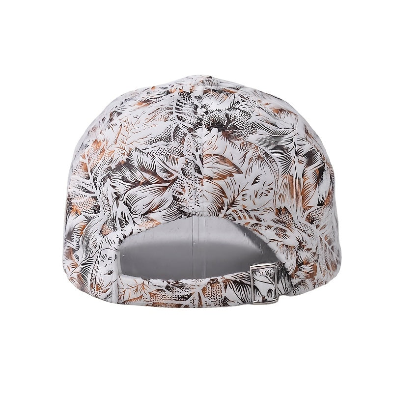 Leaf Print Baseball Cap Hip Hop Hat Sun Hats