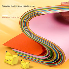 100pcs Colored Origami Paper Cardboard