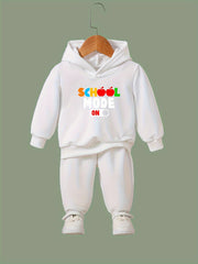 Girls School Mode Hooded Sweatshirt & Sweatpants Set