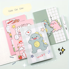 4pcs A5 Car Line Book Cartoon Notepad Student Supplies Learning Stationery