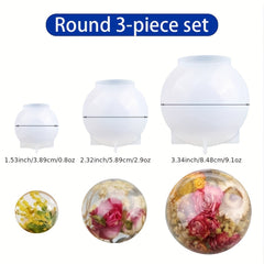 Silicone Resin Molds Set for DIY Home Decorations Flower Preservation