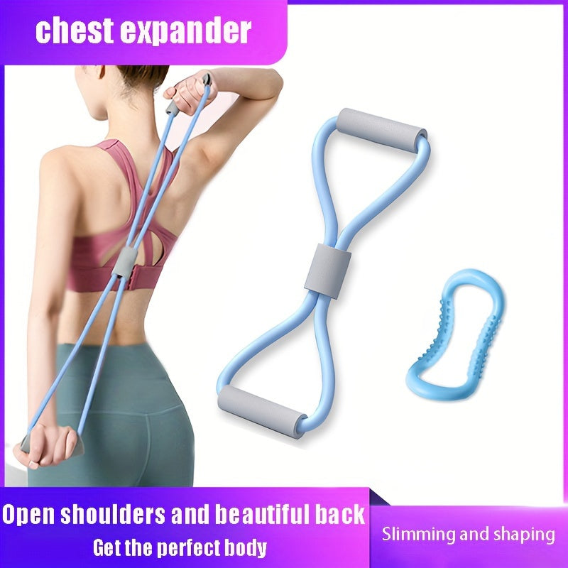 Yoga Stretching Band & Ring Set for Back & Shoulder Opening