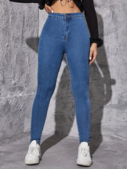 Slim Fit Casual Skinny Jeans Slight Stretch