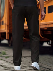 Men's Long Jogging Sports Pants, Breathable Drawstring