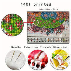 Cross Stitch Wall Decoration Material Package Bedroom Living Room Embroidery