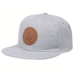 Men's Flat Brim Hat Baseball Cap Black