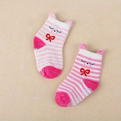 2 Pairs Children's Cartoon Animal Ear Ankle Socks