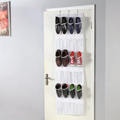 Over The Door Shoe Storage Hanging Bag 24 Grid Multifunctional Organizer