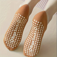 Non Slip Yoga Socks for Men Women Thin High Sock