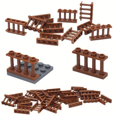 8pcs Railings 1/4 Small Particle Fence Accessories