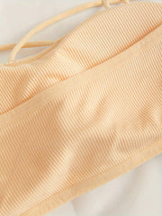 3pcs Strapless Bandeau Bras Comfy & Breathable Stretch Bra