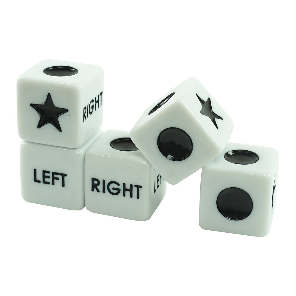 6pcs Dice For Left Right Center Game Board Games Accessories