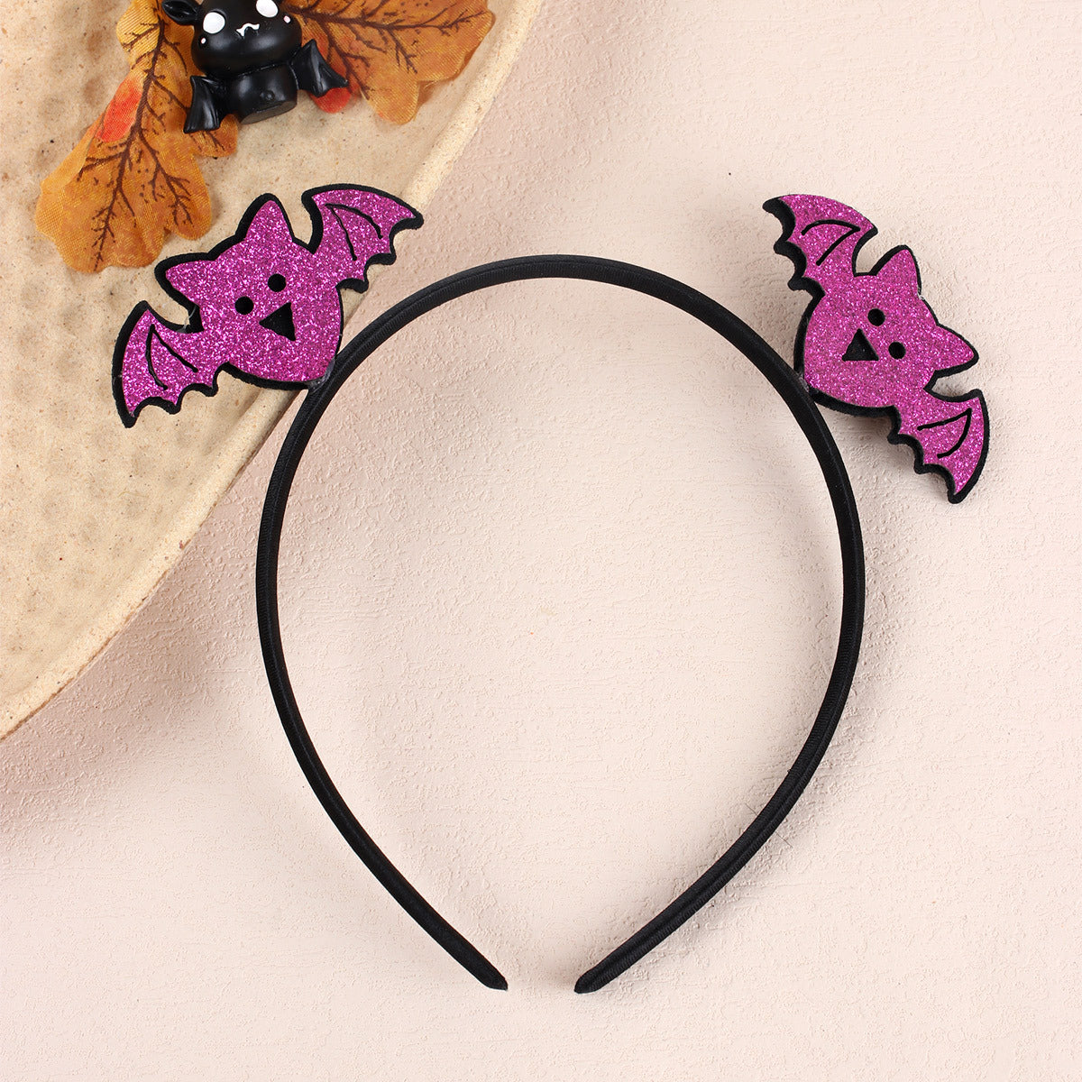 Halloween Headband Glitter Pumpkin Ghost Skull