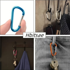 2pcs Carabiners Alloy Keychain Clip Buckle for Camping Hiking Mountaineering