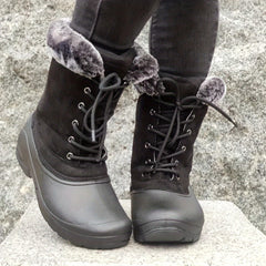 Women's Fluffy Snow Boots Plus Fur Warm Outdoor Boots
