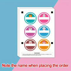 Butterfly Wing Name Stickers - Personalized School Supplies