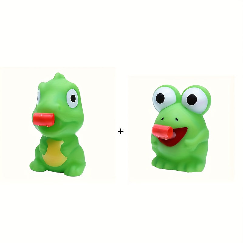 FFYUANFS Squeeze & Squeeze Tongue Toys Frog & Dinosaur Shapes with Red Tongues