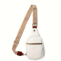 Stylish Small Shoulder Bag with Woven Strap for Women