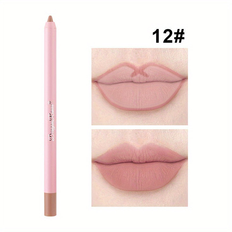 12 Matte Long lasting Lipstick Pen Waterproof Non fading Lipliner Soft Texture