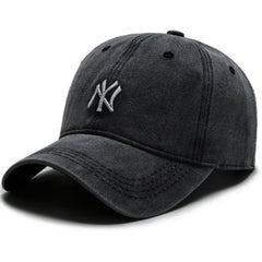 Vintage Embroidered Football Baseball Cap Unisex Denim Hat