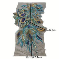 Phoenix Tail Sequin Embroidery Cloth Patch DIY